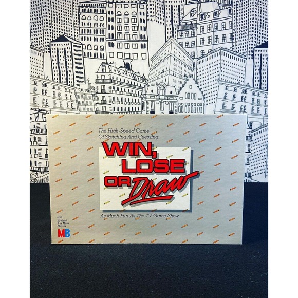 Vintage 1987 Win Lose or Draw Board Game Milton Bradley Disney COMPLETE NOB! - Picture 2 of 12